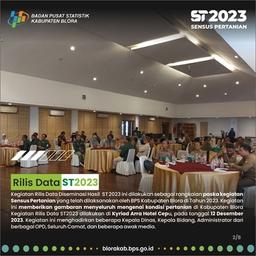 Rilis Data Diseminasi Hasil Sensus Pertanian 2023 Tahap I Kabupaten Blora